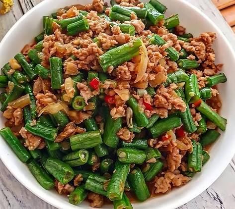 Kacang Panjang Tumis Daging Sapi